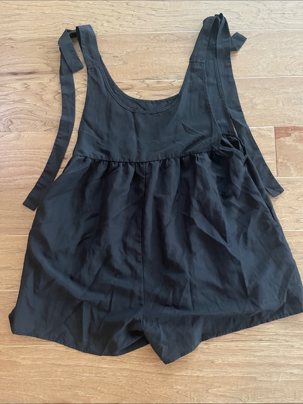 SHEIN Black Bow Romper Medium NWT